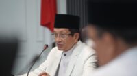 Menteri Agama Nasaruddin Umar memimpin Breakfast Meeting membahas transformasi layanan KUA di Jakarta, Selasa 27 Januari 2026. (foto: Kemenag)
