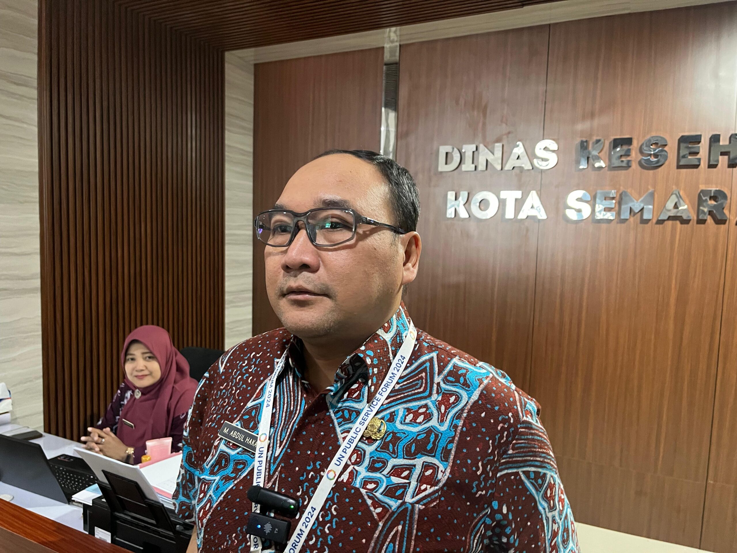 Kepala Dinas Kesehatan Kota Semarang M Abdul Hakam. (matasemarang.com/Lia dina)Kepala Dinas Kesehatan Kota Semarang M Abdul Hakam. (matasemarang.com/Lia dina) Kepala Dinas Kesehatan Kota Semarang M Abdul Hakam. (matasemarang.com/Lia dina)