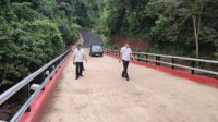 Jembatan Persen di Gunungpati sudah bisa dilalui. (matasemarang.com/Lia Dina)