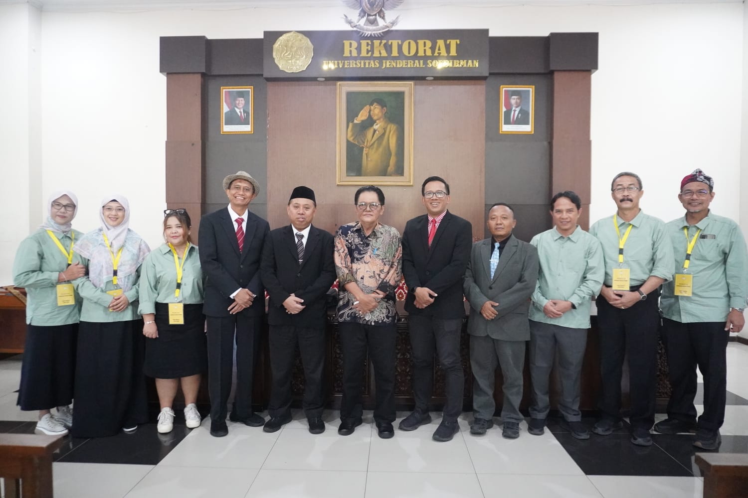 Empat bakal calon rektor Unsoed memaparkan visi dan misi periode 2026–2030 (foto: Humas Unsoed)