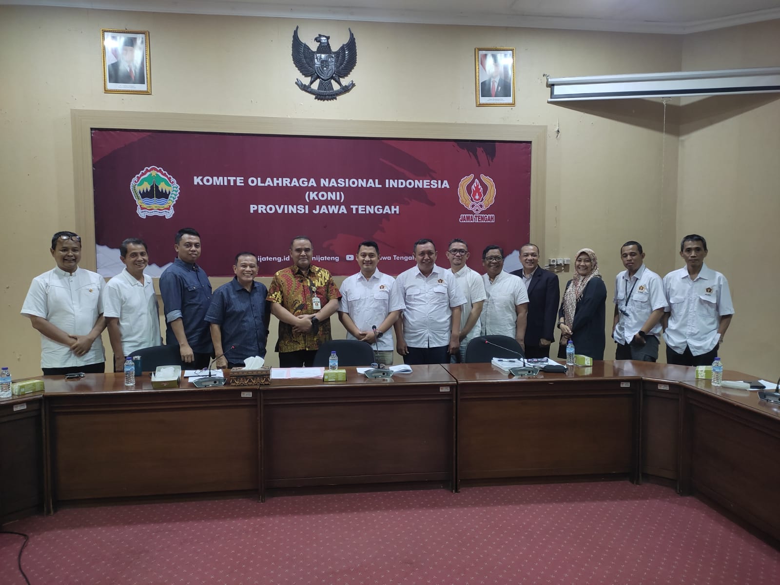 Audiensi Siwo PWi dan pengurus KONI Jateng. (matasemarang.com/Lia Dina)