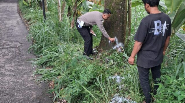 Lokasi kecelakaan tunggal di Desa Jetak, Getasan, yang menewaskan seorang anak berusia 13 tahun (foto: Polres Semarang)