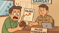 ilustrasi kenaikan pajak kendaraan bermotor (AI Generated/ Copilot)