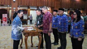 pelantikan eselon III dan IV Pemkot Semarang. (matasemarang.com/Lia Dina)