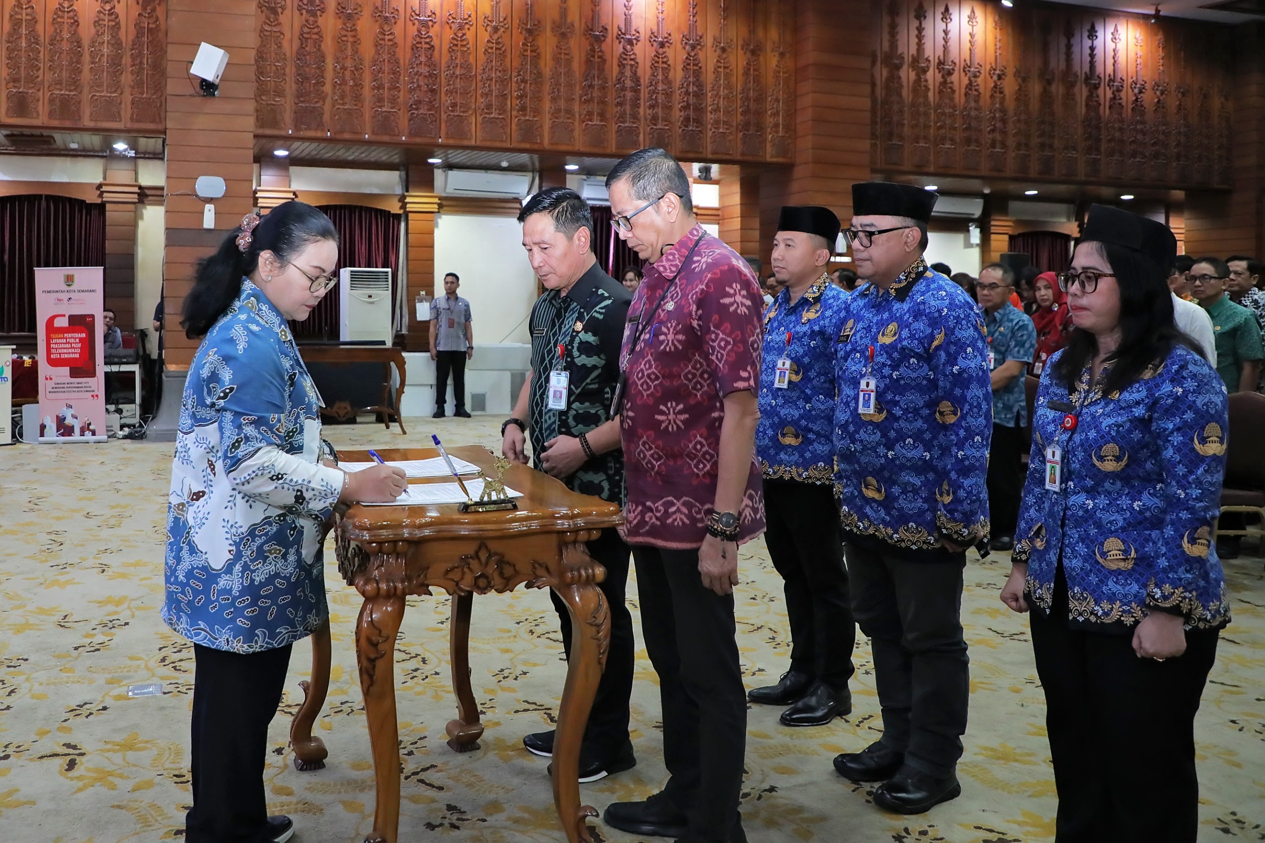 pelantikan eselon III dan IV Pemkot Semarang. (matasemarang.com/Lia Dina)