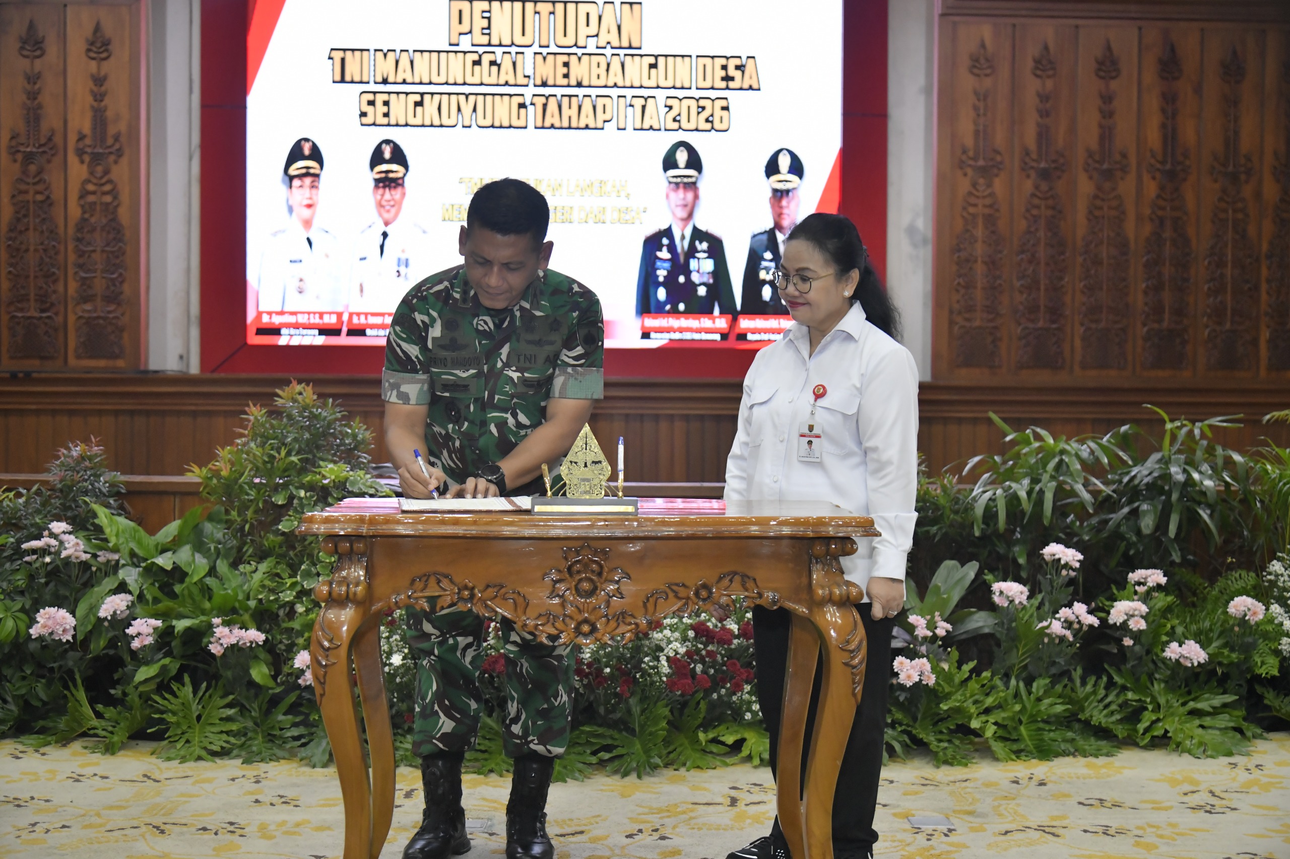 penutupan TMMD Sengkuyung tahap I 2026. (matasemarang.com/Lia Dina)
