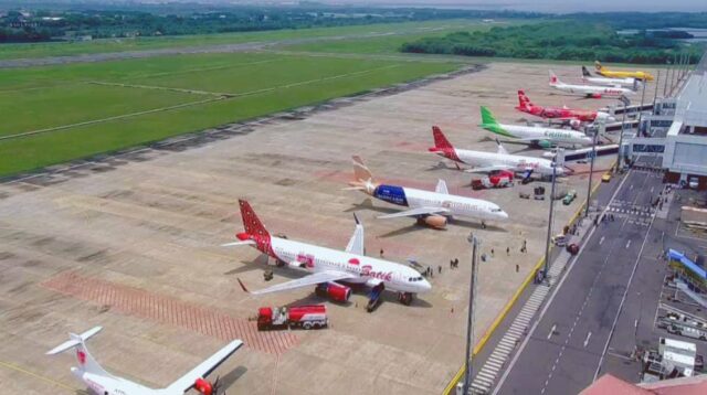 Suasana Bandara AHmad Yani Semarang. (matasemarang.com/Lia Dina)