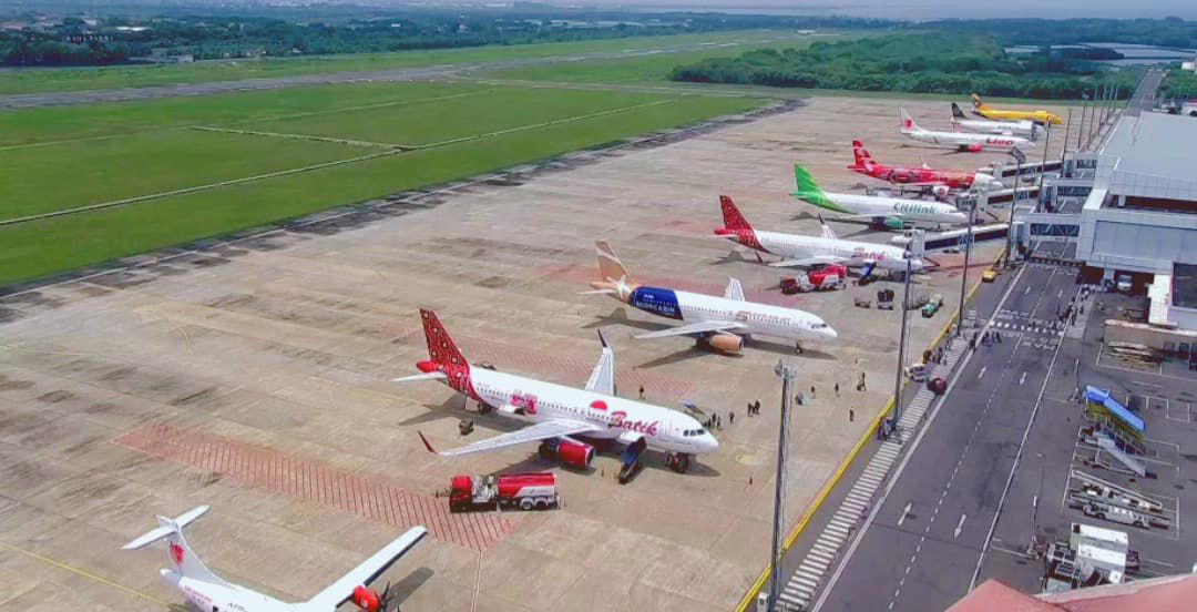 Suasana Bandara AHmad Yani Semarang. (matasemarang.com/Lia Dina)