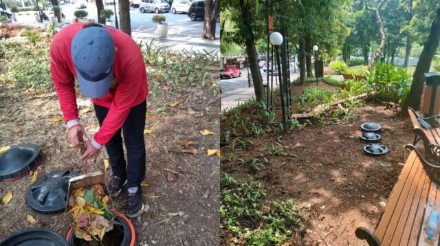 Komposter di taman kota Semarang digunakan untuk mengolah sampah organik menjadi kompos ramah lingkungan (foto: Disperkim Kota Semarang)