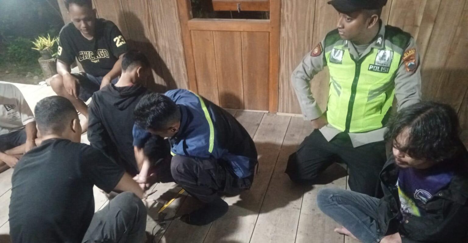 Polsek Bergas mengamankan dua terduga pelaku curanmor di Dusun Sapen, Semarang (foto: Polres Semarang)