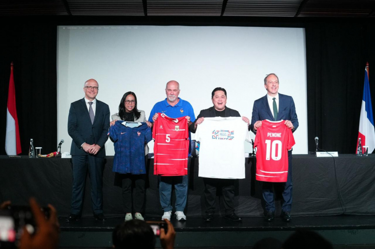 Peluncuran program Next Goal di Institut Français Indonesia (foto: PSSI) Peluncuran program Next Goal di Institut Français Indonesia (foto: PSSI)