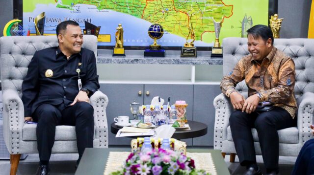 Pertemuan Gubernur Jateng Ahmad Luthfi dan Kepala Perwakilan Bank Indonesia Jawa Tengah M Noor Nugroho, Kamis 30 April 2026 (foto: Pemprov Jateng)