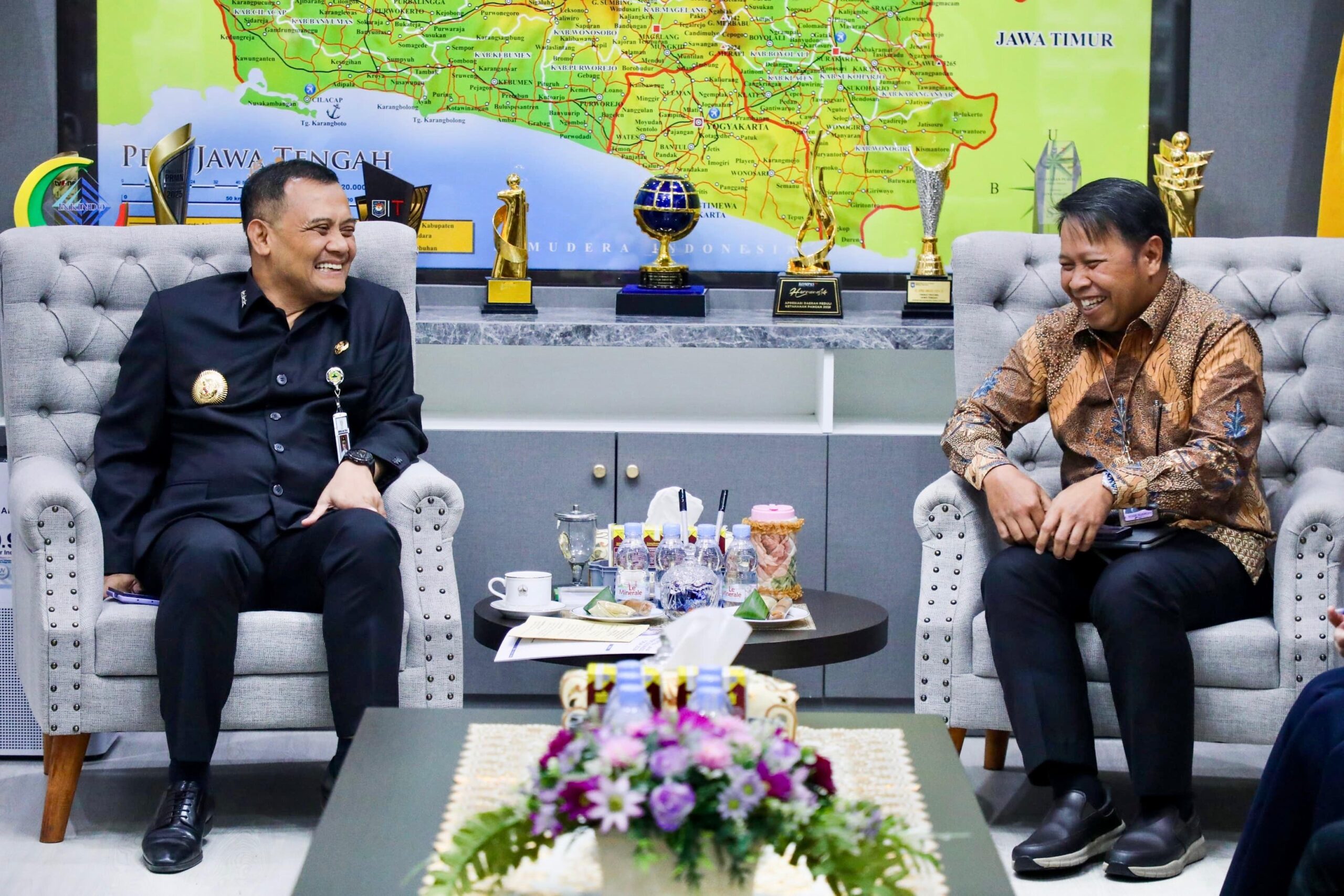 Pertemuan Gubernur Jateng Ahmad Luthfi dan Kepala Perwakilan Bank Indonesia Jawa Tengah M Noor Nugroho, Kamis 30 April 2026 (foto: Pemprov Jateng)