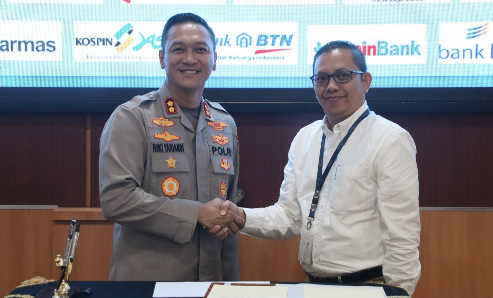 Sinergi Bank Jateng dan Polres Pekalongan Kota untuk menjaga keamanan aset perbankan (foto: Bank Jateng)