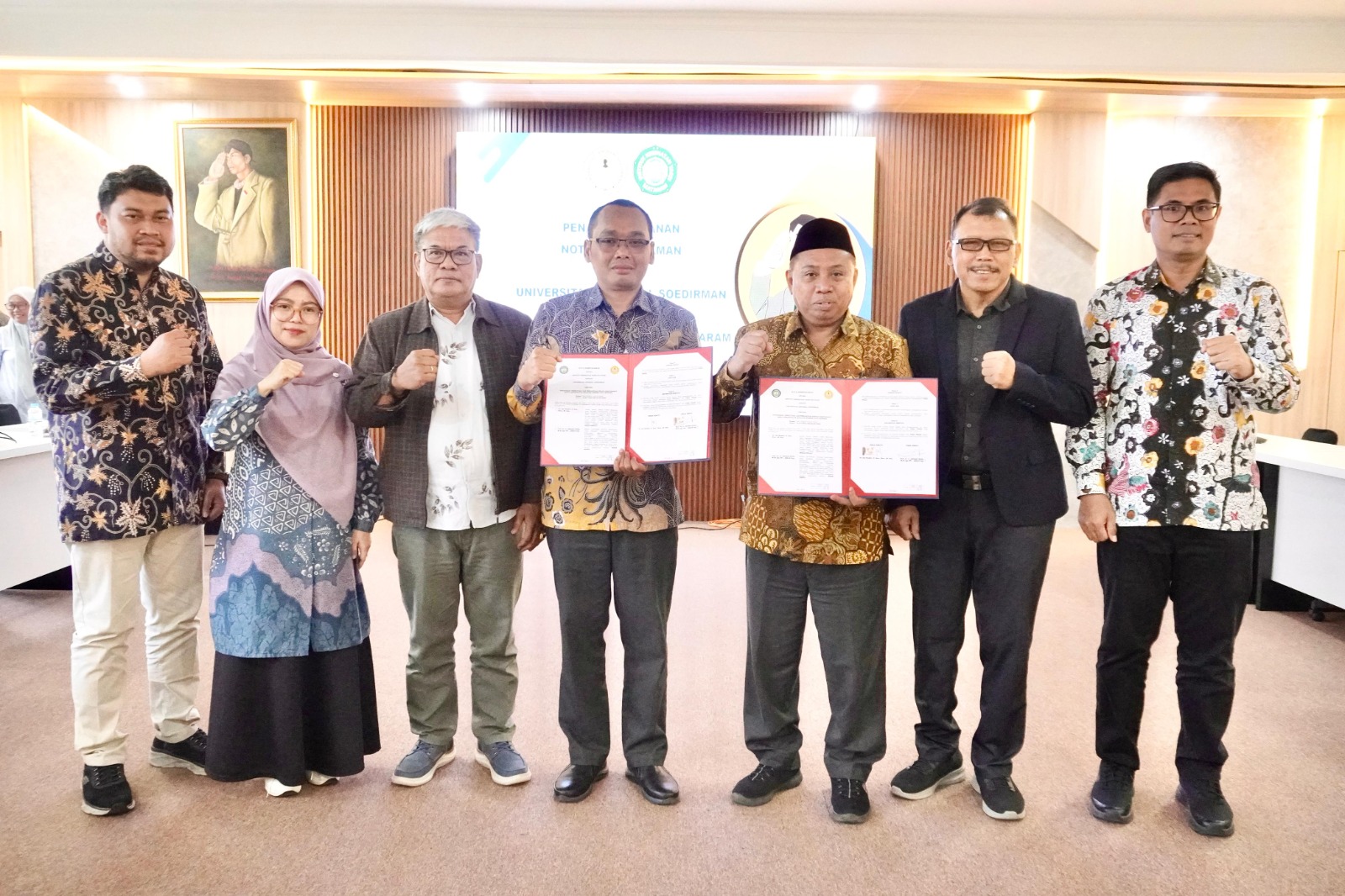 Penandatanganan MoU Unsoed dengan Institut Kesehatan Yarsi Mataram di Purwokerto, Selasa 12 Mei 2026 (foto: Humas Unsoed)