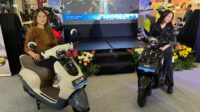 Indomobil luncurkan motor listrik di Semarang. (matasemarang.com/Lia Dina)