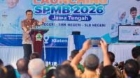Gubernur Jateng Ahmad Luthfi saat pembukaan SPMB tingkat SMA/SMK, Selasa 19 Mei 2026 (foto: Pemprov Jateng)