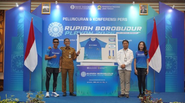 Bank Indonesia Jateng bersama Pemprov Jateng meluncurkan Rupiah Borobudur Playon 2026 di Candi Borobudur (foto: Bank Indonesia Jawa Tengah)