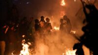 Tradisi Perang Obor di Desa Tegalsambi, Jepara (foto: Pemprov Jateng)