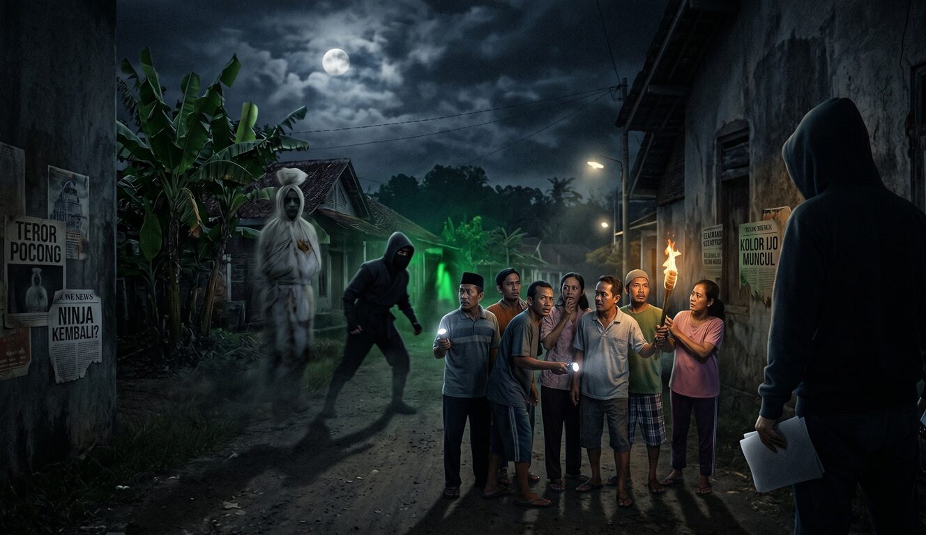 ilustrasi teror pocong (AI Generated) ilustrasi teror pocong (AI Generated)