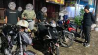 11 motor knalpot brong ditindak (foto: Polsek Pedurungan)