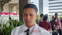 Kepala Badan Layanan Umum (BLU) Unit Pelaksana Teknis Daerah (UPTD) Trans Semarang Haris Setyo Yunanto (matasemarang.com/ Ade Lukmono)