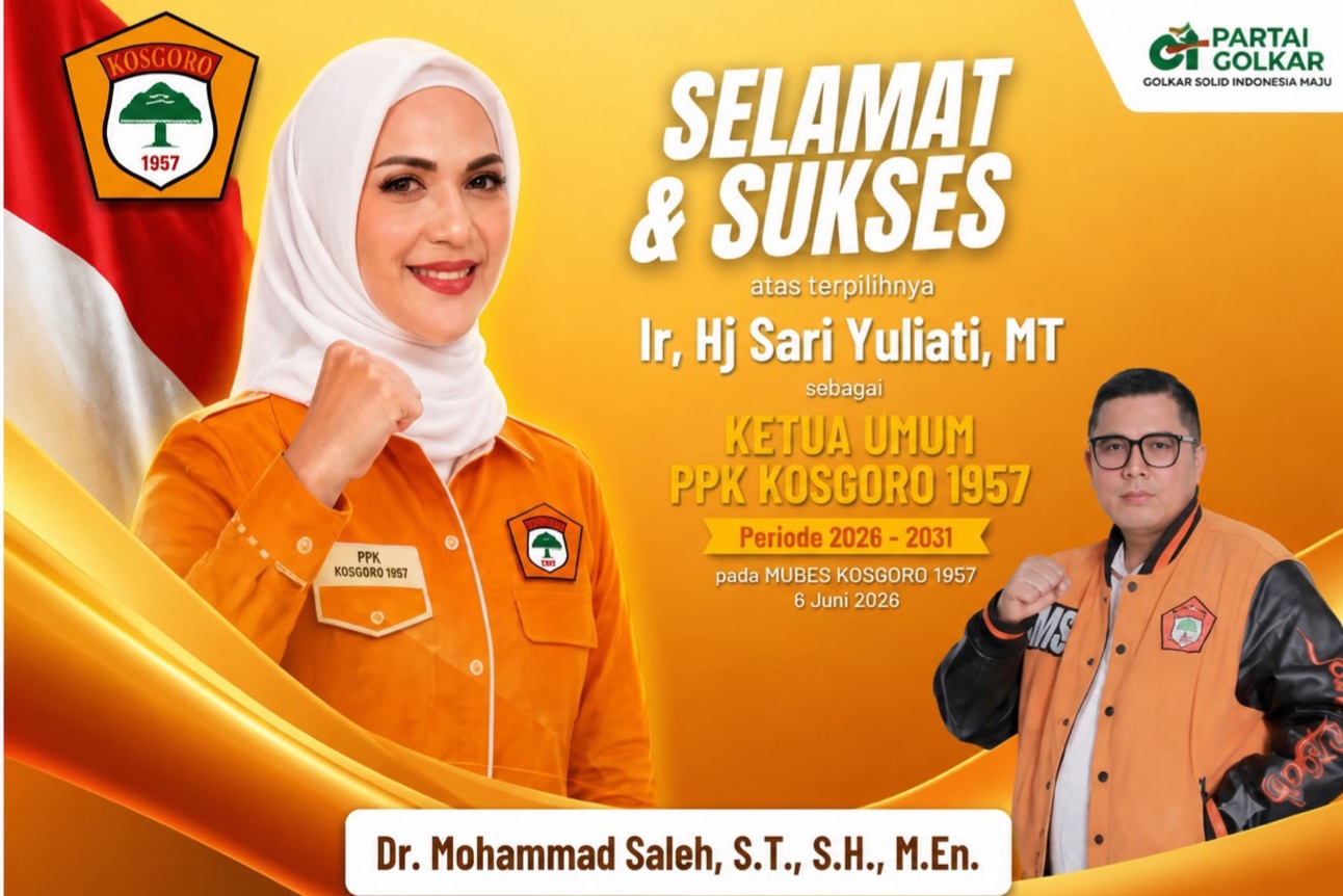 Sari Yuliati terpilih secara aklamasi memimpin Kosgoro 1957 dalam Mubes