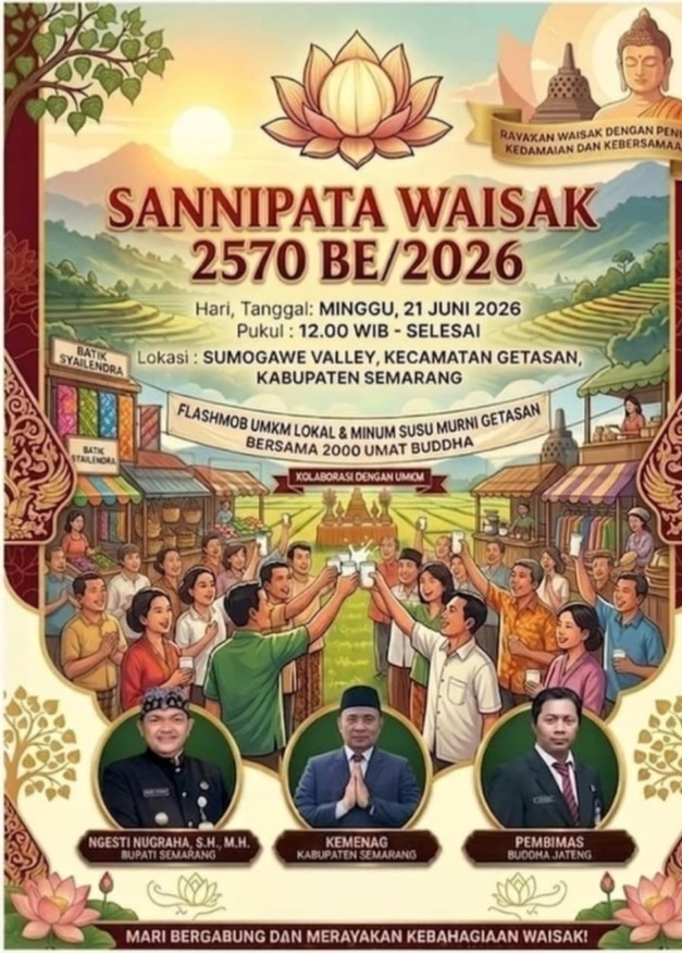 Sannipata Waisak 2026 di Sumgawe Valley Kabupaten Semarang