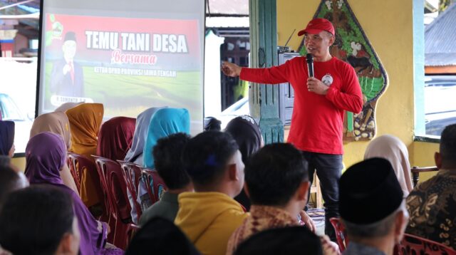 Ketua DPRD Jateng Sumanto dalam acara Temu Tani di Kalisoro (DPRD Jateng)