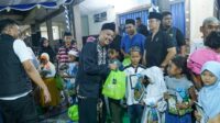 Kegiatan santunan kepada anak yatim piatu oleh Snex pada Minggu 28 Juni 2026 di Stadion Citarum Semarang (foto: Snex)