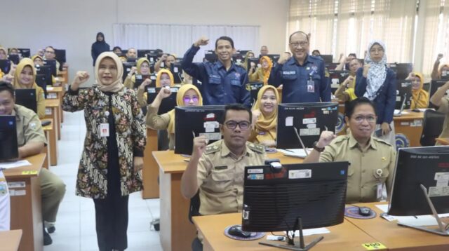 Tes potensi kompetensi PNS Pemkab Semarang berbasis komputer (foto: Pemkab Semarang)