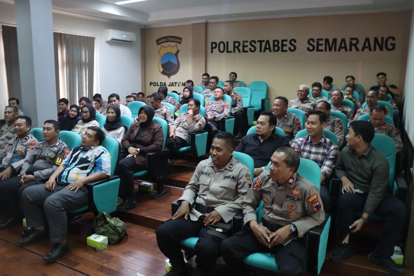 Suasana pelatihan SPKT jajaran Polrestabes Semarang Jumat 29 Mei 2026 (foto: Polsek Tembalang)