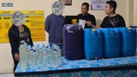 Barang bukti miras diamankan ke Mapolsek Pedurungan untuk proses hukum (foto: Polsek Pedurungan)