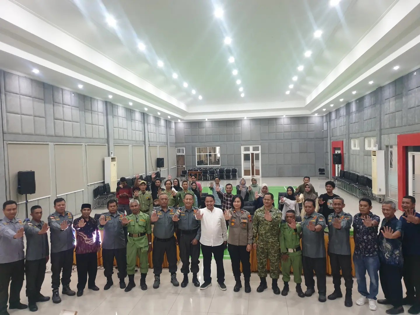 Sosialisasi P4GN di Aula Kecamatan Tembalang antusias mengikuti kegiatan pencegahan narkoba, Rabu 24 Juni 2026 (foto: Polsek Tembalang)