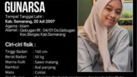 Mozza Axillia Gunarsa yang dilaporkan hilang (foto: Polres Semarang)