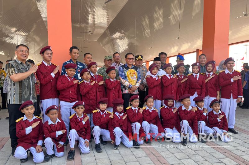 Sekda Kota Semarang Handi Prayitno ketika di Sekolah Rakyat Terintegrasi, 14 Juli 2026 (matasemarang.com/ Lia Dina)