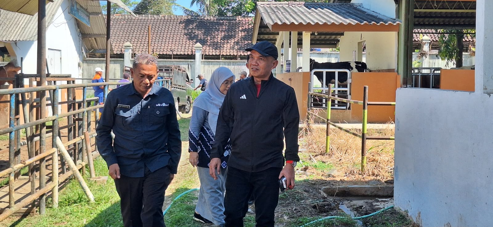 Ketua DPRD Jateng Sumanto saat kunjungan kerja ke Taman Ternak Satker Ayam Maron di Temanggung (foto: DPRD Jateng)