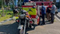 Unit roda tiga dengan tangki 300 liter dilengkapi tandon penyuplai 1.000 liter (foto: Pemkab Demak)