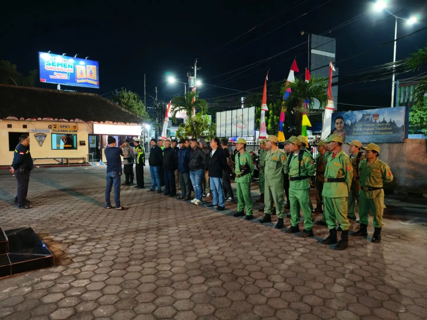 Patroli Polisi dan Linmas di Kecamatan Pedurungan, Kota Semarang, Kamis 24 Juli 2026 (foto: Polsek Pedurungan)