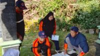 BPBD Kabupaten Semarang memberikan simulasi penanganan darurat kepada warga (foto: Pemkab Semarang)