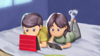 Anak main hp