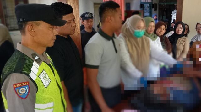 Petani ditemukan meninggal di pematang sawah Tuntang (foto: Polres Semarang)