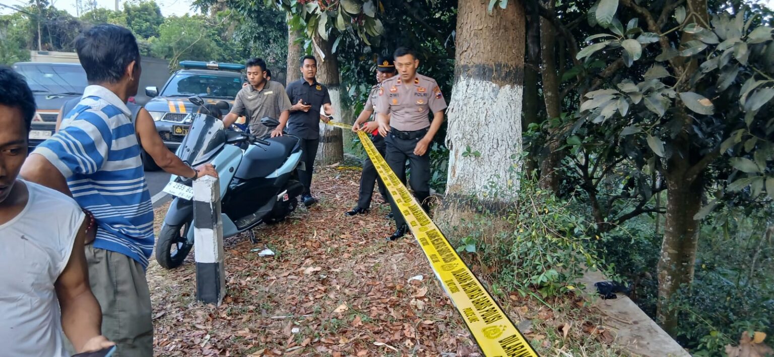 Lokasi penemuan bayi di Desa Pakopen Bandungan (foto: Polres Semarang)