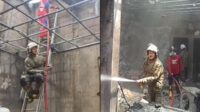 Rumah di Srondol Wetan Banyumanik terbakar pada Kamis 27 Agustus 2026 siang (foto: Dinas Damkar Kota Semarang)