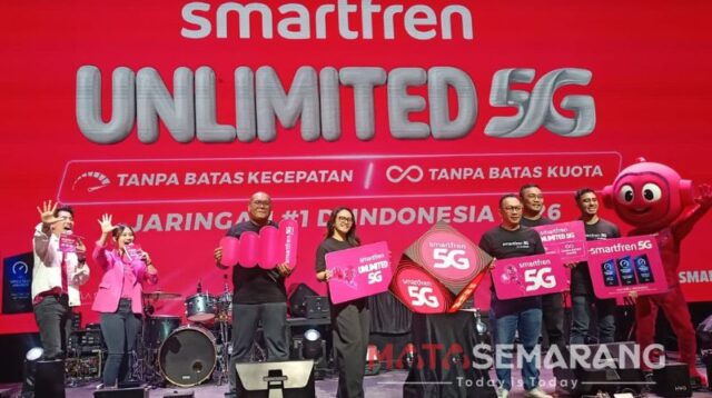 Smarfren luncurkan paket internet Unlimited 5G di Kota Semarang, Rabu 5 Agustus 2026 (matasemarang.com/ Ade Lukmono)