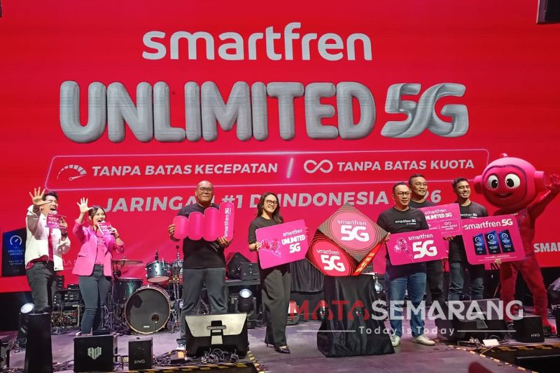 Smarfren luncurkan paket internet Unlimited 5G di Kota Semarang, Rabu 5 Agustus 2026 (matasemarang.com/ Ade Lukmono)