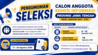 Pemprov Jateng Buka Seleksi Calon Anggota Komisi Informasi Masa Jabatan 2027-2031
