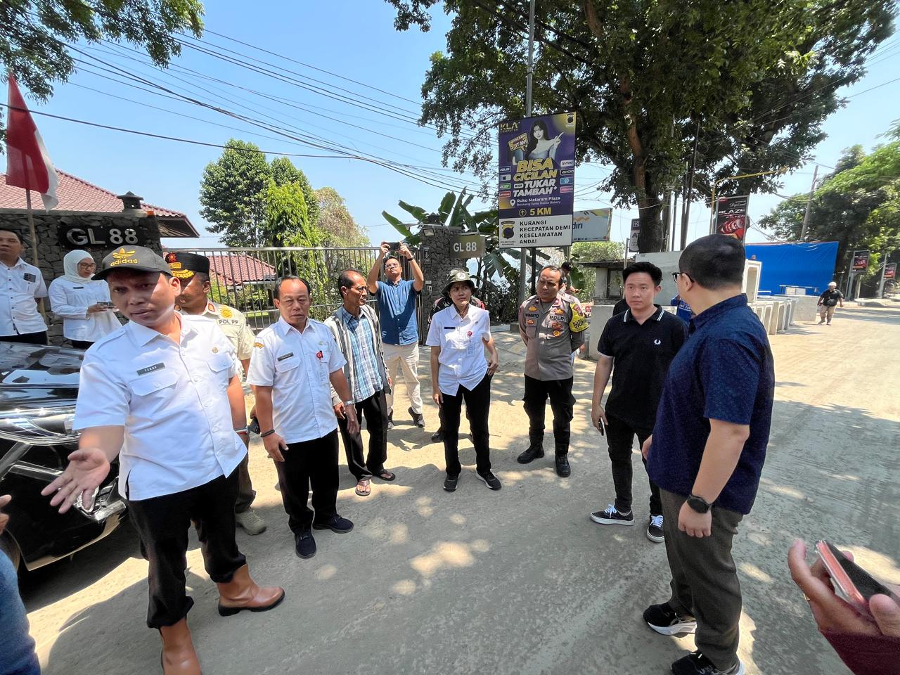 Pemkot Semarang meninjau lokasi proyek Pakuwon mall di Gombel (matasemarang.com/Lia Dina(