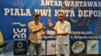 Hermansyah Bakri Raih juara 1 dalam Turnamen Biliar PWI Depok (matasemarang.com/Lia DIna)