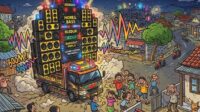 ilustrasi sound horeg (AI Generated/ Gemini)